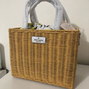 NWT Kate Spade Rattan Bag